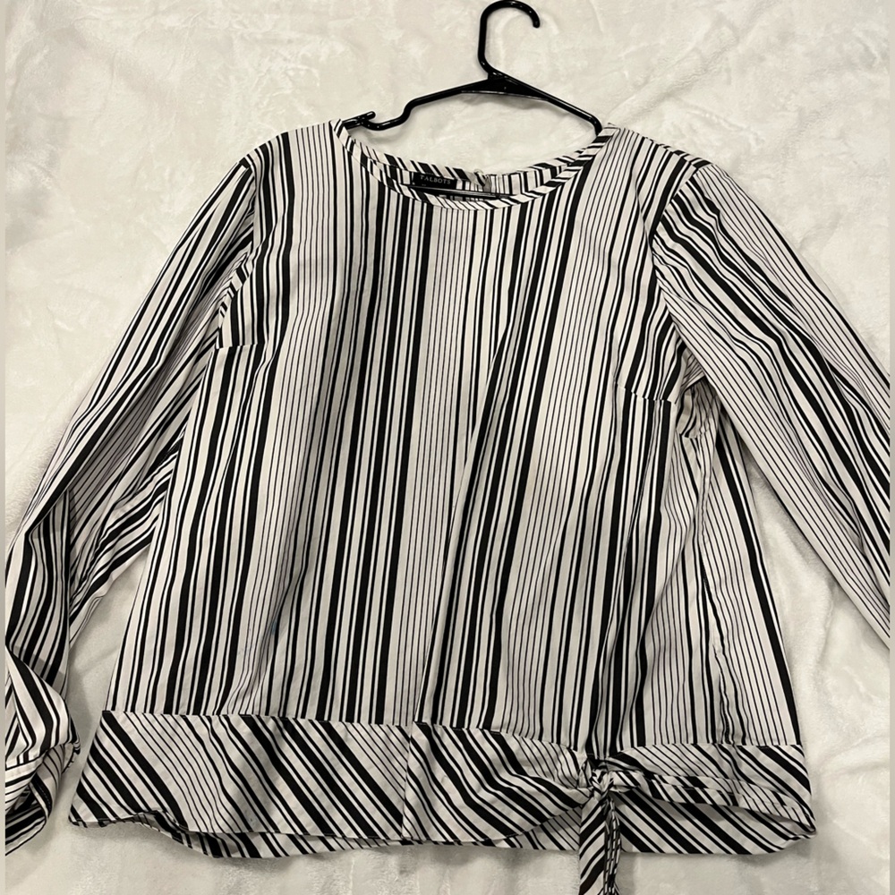 Talbots stripped Blouse